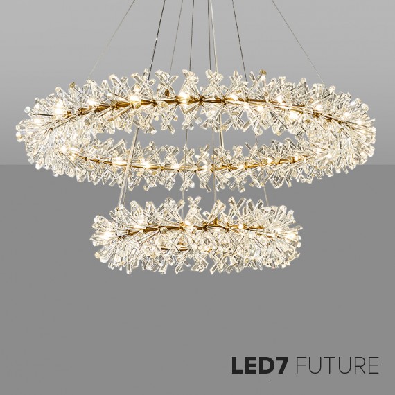 Loft Industry Modern - Stalactite 19 Circle Chandelier